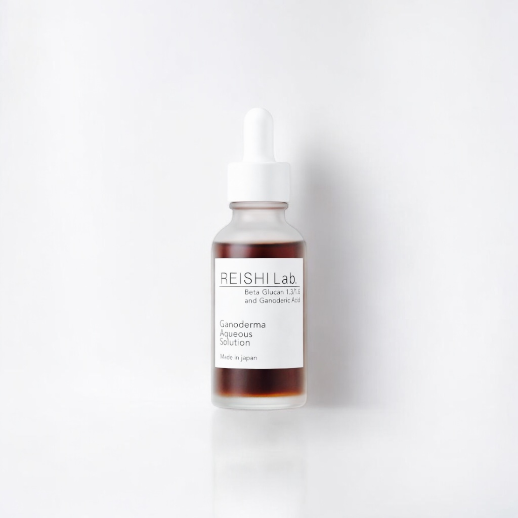 REISHI Lab. product bottle and box